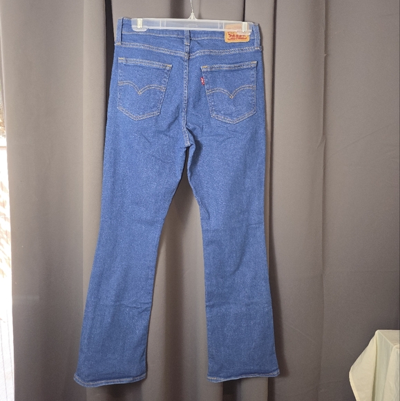 Levi’s Women’s Jeans W29 L30 Blue Bootcut Stretch Denim Classic Red Tab - Picture 1 of 12